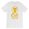 Yellow Logo Unisex t-shirt - catsoneverything - t shirt - hats